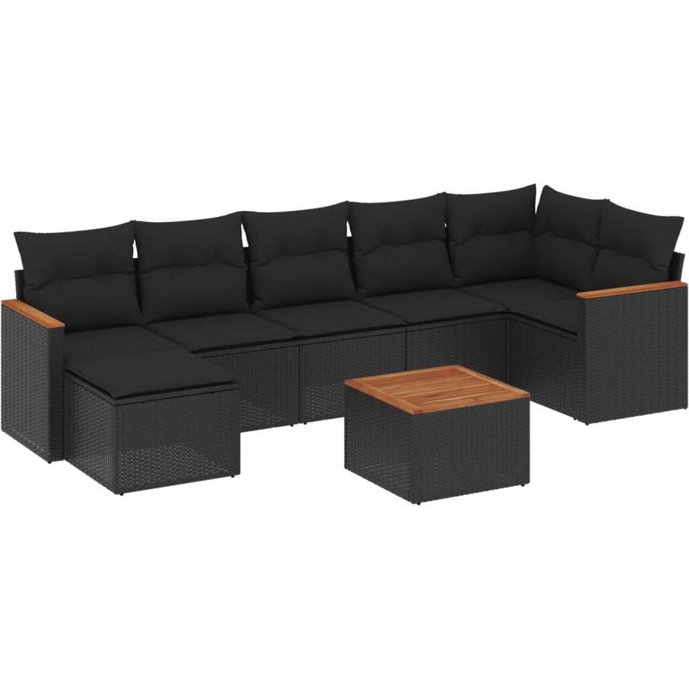 VidaXL, Gartenlounge, 10-tlg. Garten-Lounge-Set mit Kissen