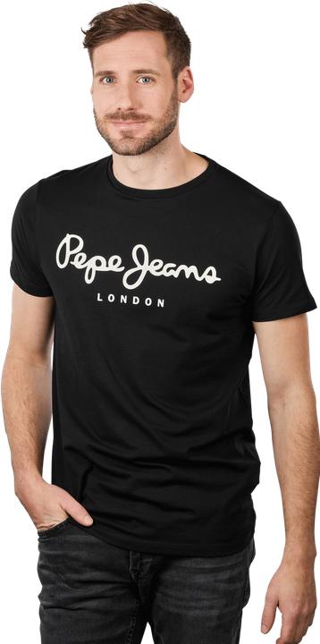 Actual product image Pepe Jeans Original Stretch T-Shirt Short Sleeve Black (M)