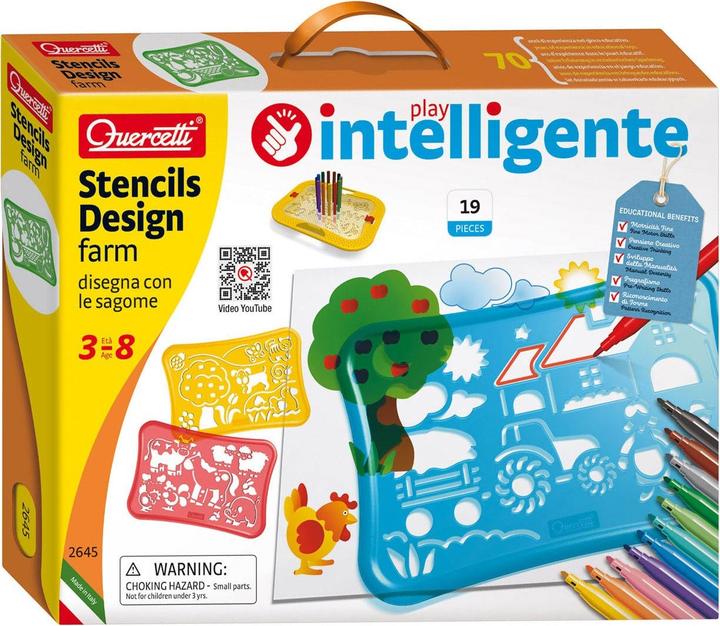 Image du produit Quercetti Kit de création de pochoirs Boerderij
