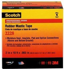 Immagine prodotto 3M Nastro adesivo in gomma, 2 pz, Nero, Gomma, 500 V, RoHS 2011/65/EU, 3 m