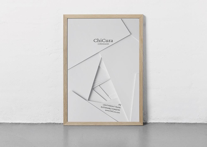 Actual product image ChiCura Wooden Frame - Acrylic (A3)