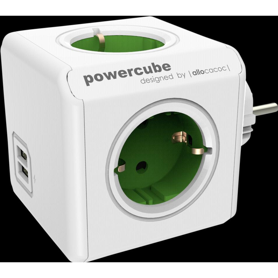 Thumbnail - Allocacoc, Steckdosenleiste, PowerCube Original USB Type F für Extended Cubes (4 x, CEE 7/4)