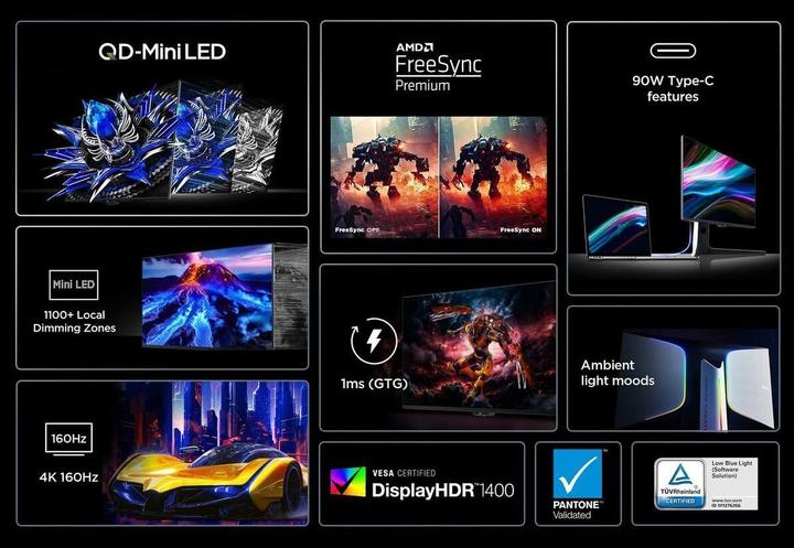 Actual product image TCL 27R83U (3840 x 2160 Pixels, 27")