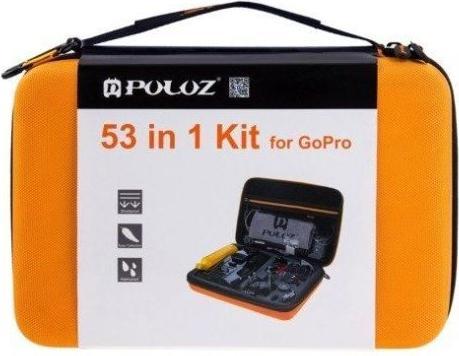 Actual product image Puluz 53 in 1 Accessories Ultimate Combo Kits PKT26 (DJI Osmo Action, Various)