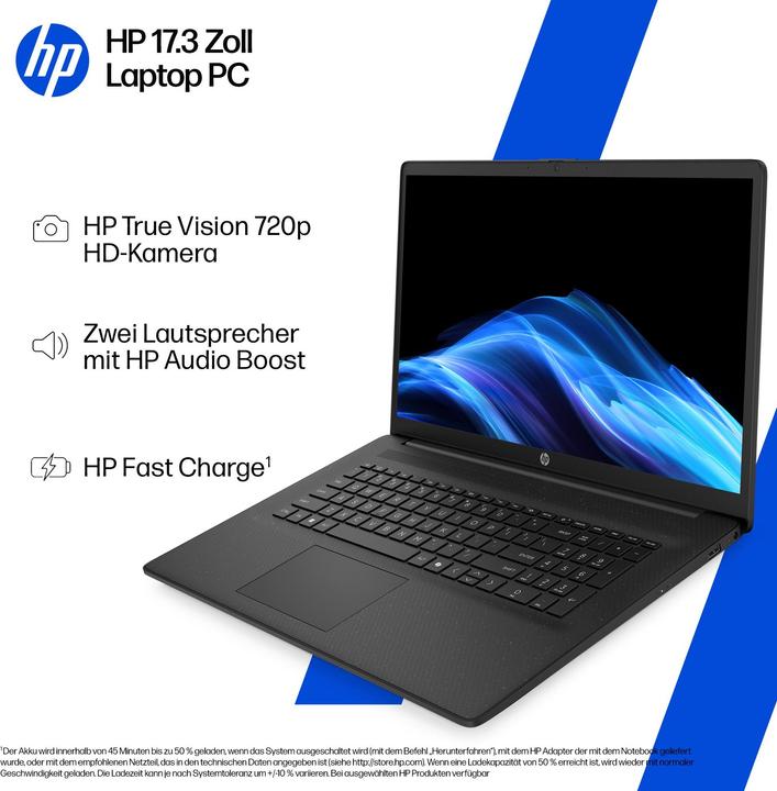 Immagine prodotto HP Laptop 17-cp3077ng (17.30", 1000 GB, 16 GB, Germania)