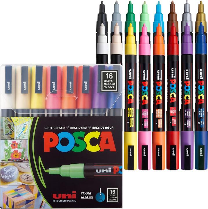 Produktbild Posca Filzstift PC-3M 16er Set (16x)