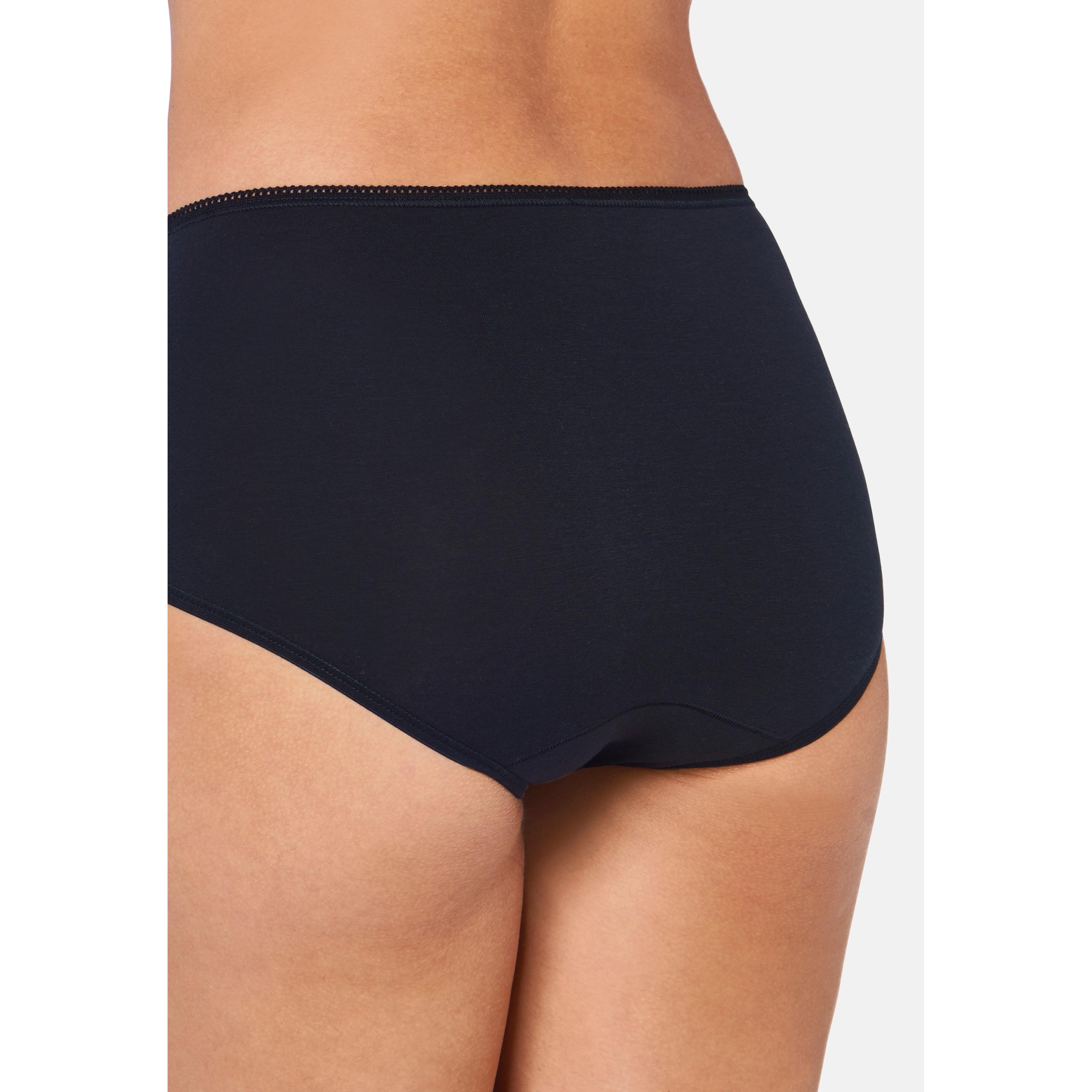 Thumbnail - Sloggi, Damen, Unterhosen, 6er Pack 24/7 Cotton Midi Slip, Schwarz, (40, 6er Pack)