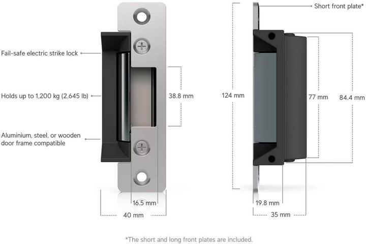 Image du produit Ubiquiti Fail-Safe Elektrischer Türöffner Silber (Intérieur)