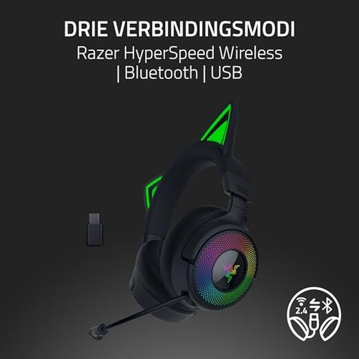 Actual product image Razer Kraken Kitty V3 Pro - Black (Wireless)