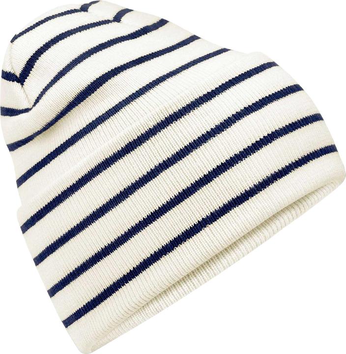 Actual product image Beechfield Original Stripe Deep Cuffed Beanie (One size)