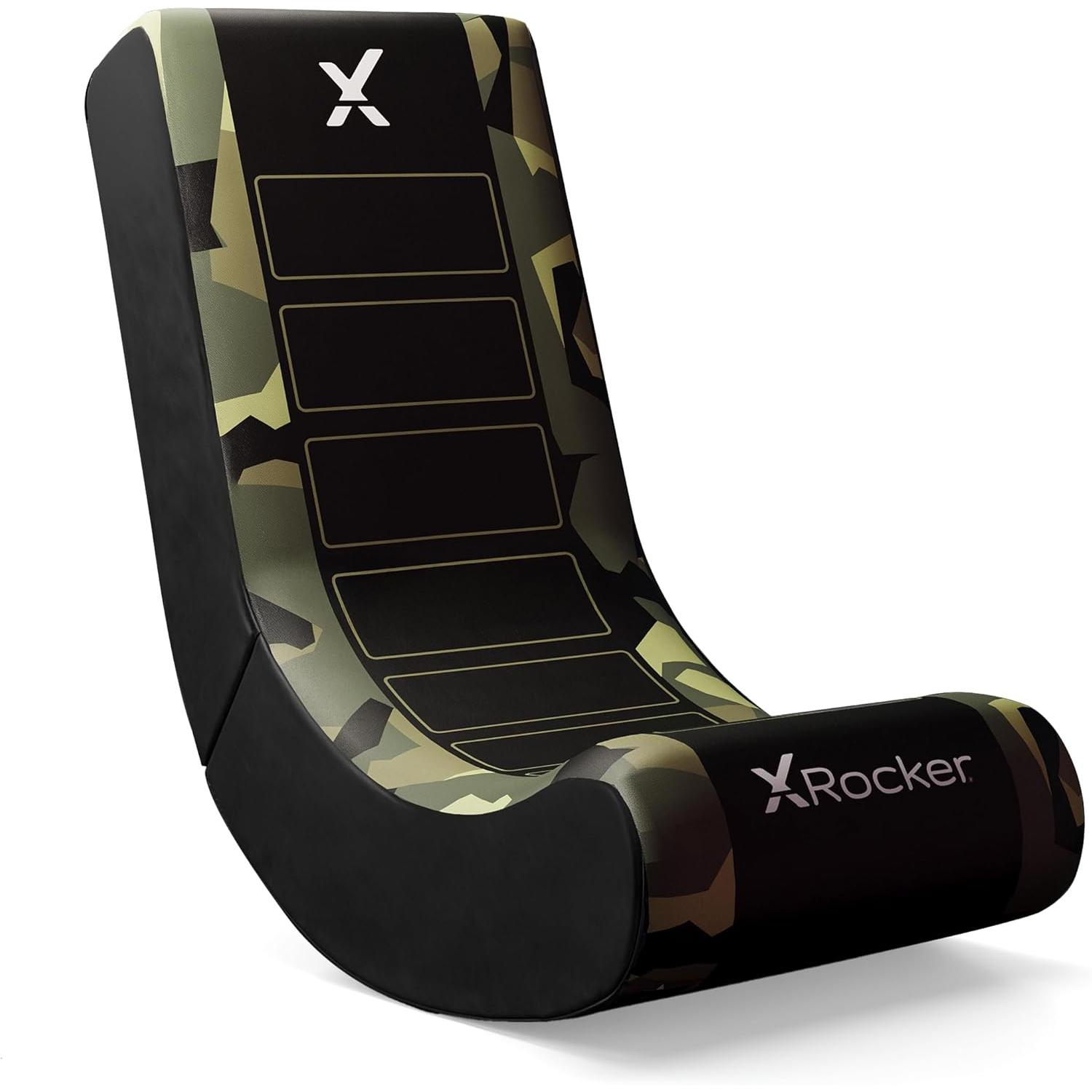 X Rocker XROCKER Gaming Bodensessel grün-camo, Sedia gaming, Multicolore, Verde