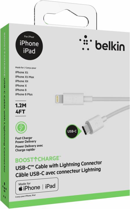 Actual product image Belkin Mixit Lightning on USB-C cable (1.20 m, USB 2.0)
