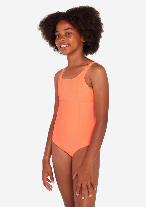 Actual product image Olaian Badeanzug Mädchen strukturiert verstellbar 500 Elea rosarot (140)