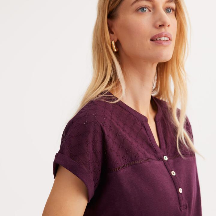 Actual product image Anne Weyburn T-Shirt mit Henley-Ausschnitt (38)