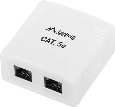 Image du produit Lanberg OU5-0002-W Prise de courant RJ-45 blanc