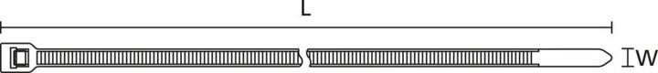 Produktbild HellermannTyton Kabelbinderlösbar340x76natur (Kunststoffkabelbinder, 340 mm, 100 Stk.)