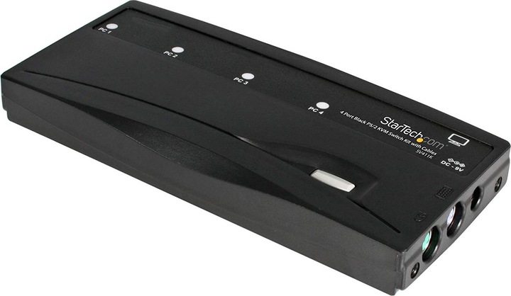 Produktbild StarTech 4 Port VGA / PS/2 KVM Switch - PS/2 KVM Umschalter inkl. Kabel - 4 Port Desktop KVM Umschalter 1x...