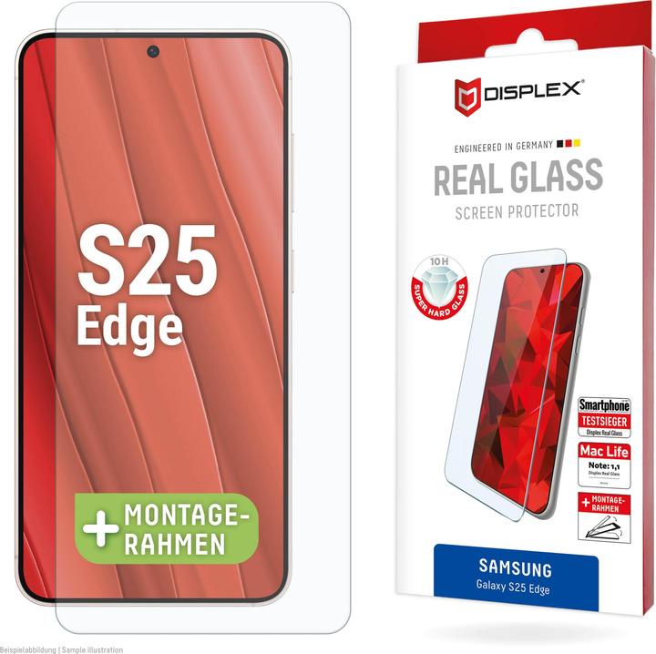Produktbild Displex Real Glass, 2D Panzerglas (1 Stück, Samsung Galaxy S25 Edge)