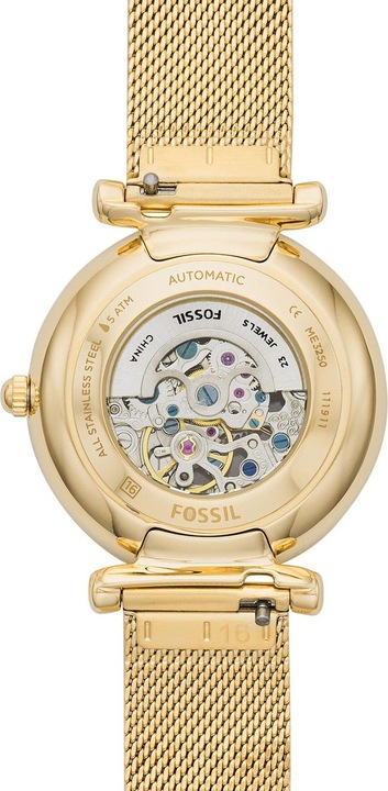 Actual product image Fossil Carlie Mechanical (Analogue wristwatch, 35 mm)
