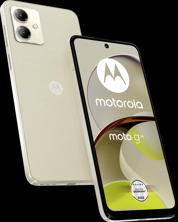 Actual product image Motorola Moto G14 (128 GB, Butter Cream, 6.50", Dual SIM, 50 Mpx, 4G)