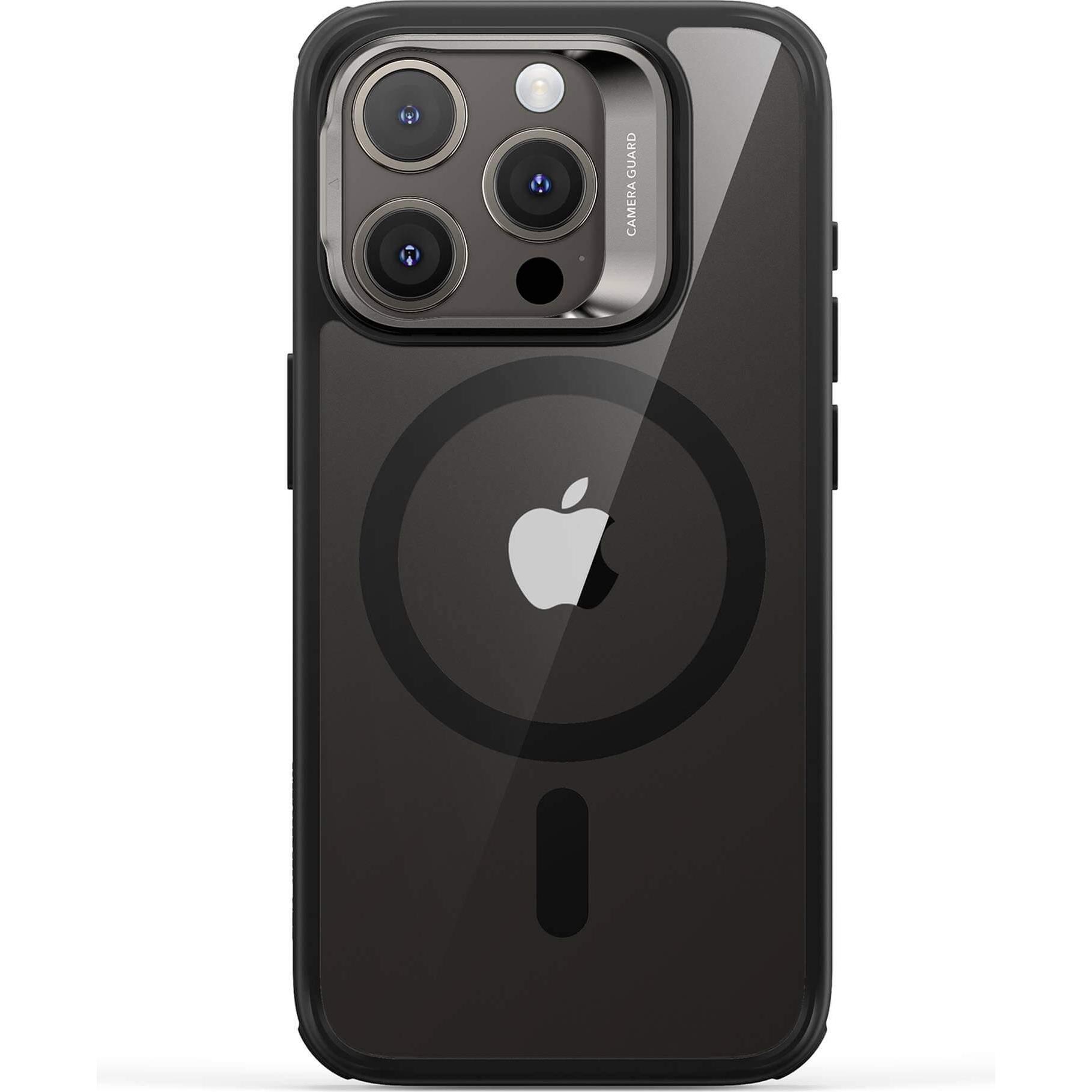 Thumbnail - ESR Classic Hybrid HaloLock Case mit Stash Stand (Apple iPhone 15 Pro), Smartphone Hülle, Transparent