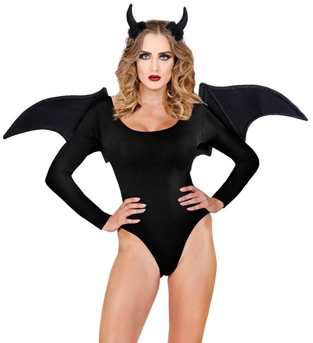 Actual product image Widmann Black devil dress-up set (1 pcs.)