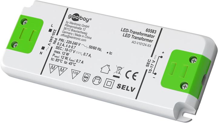Actual product image Goobay LED constant current transformer / 12 W