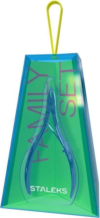 Actual product image Staleks Home Pro Family Cuticle Nippers, Nail Scissors, Manicure Pusher, And Eyebrow Tweezers Set