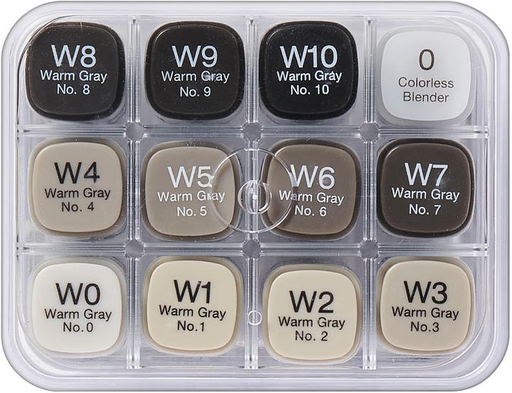 Produktbild Copic Grafikmarker Classic Grau-Set ”WG”, 12 Stück (12x)