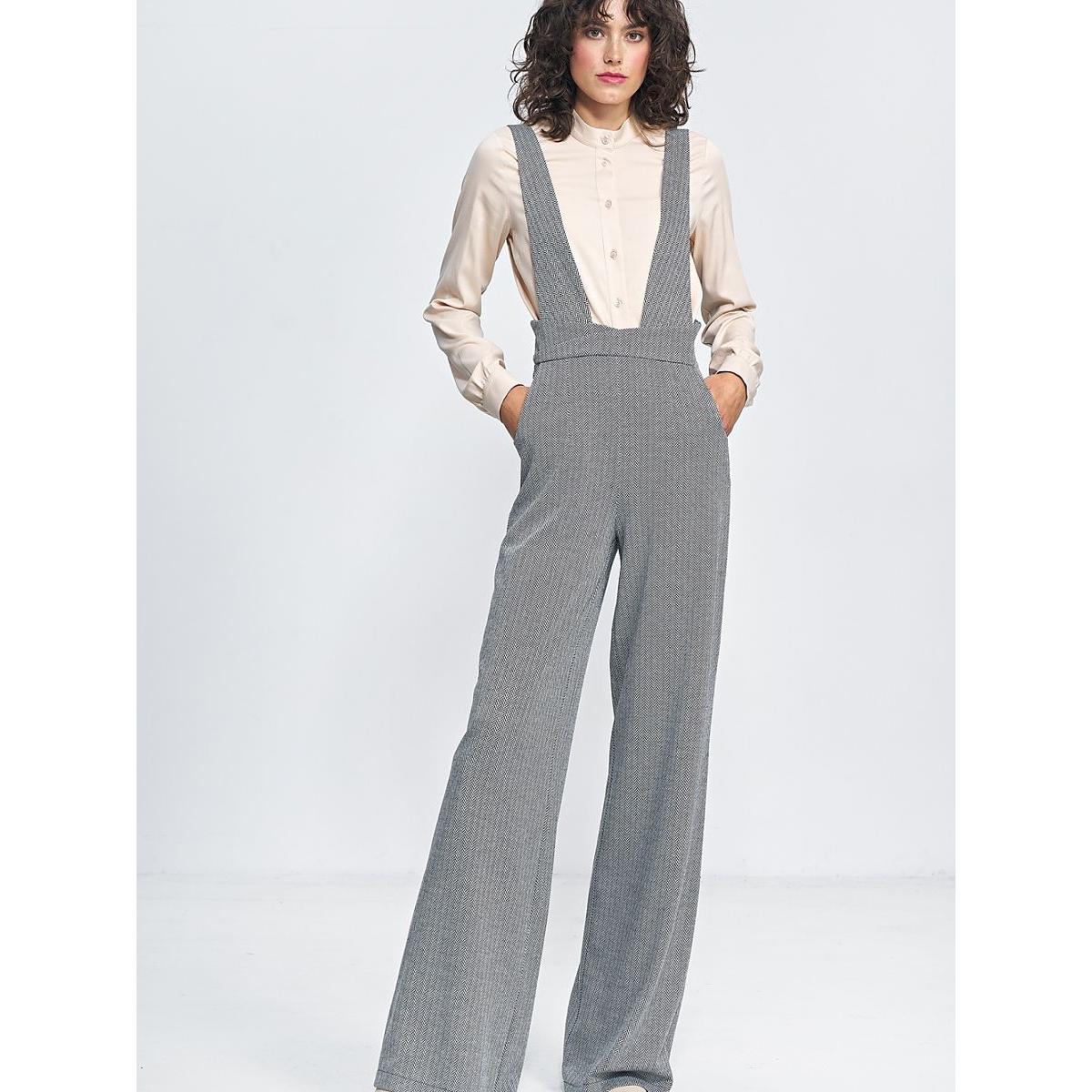 Nife, Damen, Jumpsuit, Overall, Schwarz, (38)