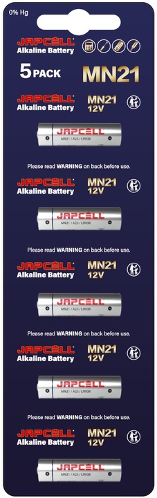 Actual product image Japcell Alkaline Battery (5 pcs., A23)