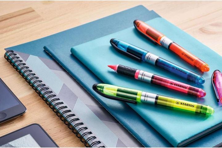 Produktbild STABILO NAVIGATOR Textmarker (Gelb, Orange, Grün, Pink, 4 mm, 4 x)