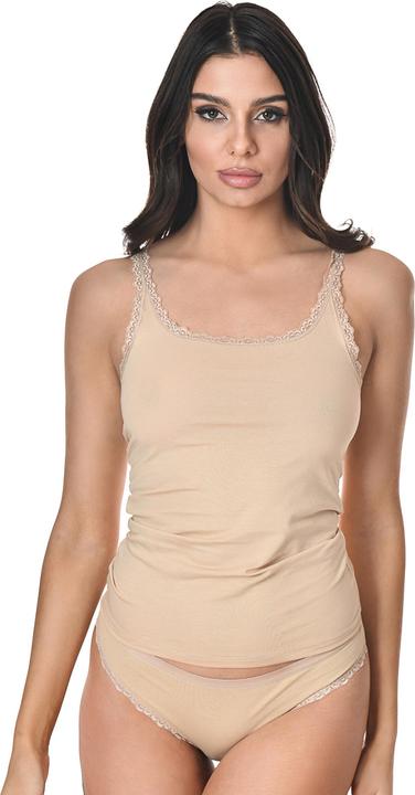 Immagine prodotto Maxte COTTON LACE Tanktop Frauen 3er Pack (M)