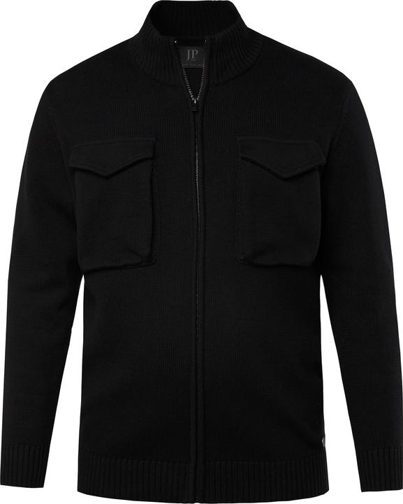 Produktbild JP1880 Strickjacke, Pattentaschen, Stehkragen, Zipper (4XL)