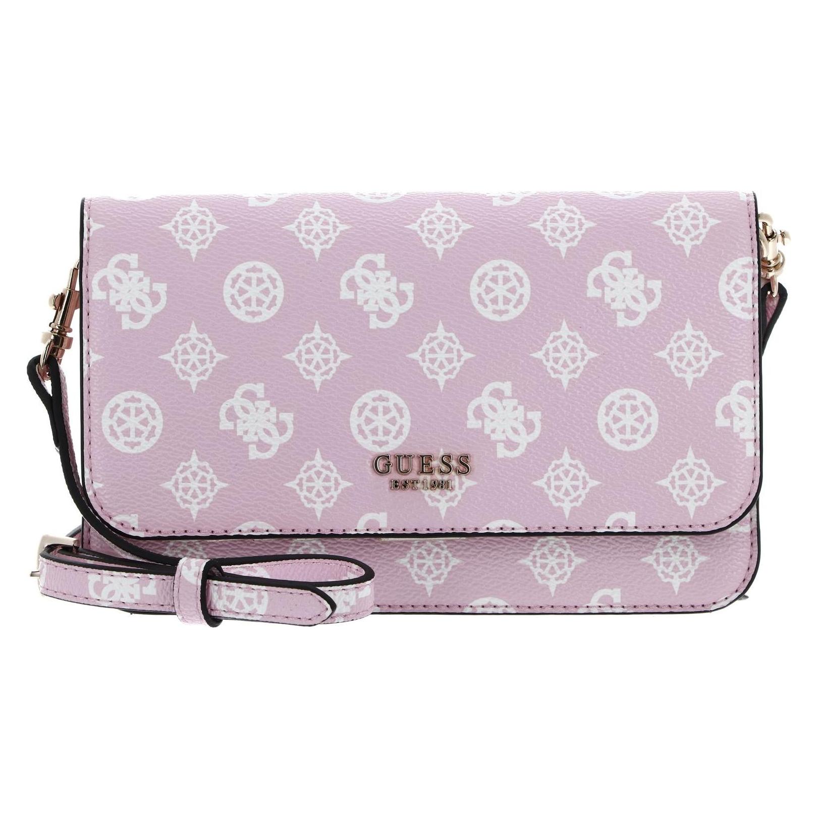 Guess, Damen, Handtasche, Loralee Xbody Flap Organizer, Rosa