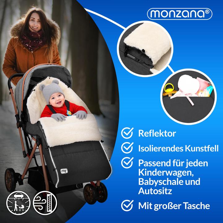 Actual product image Monzana Baby footmuff