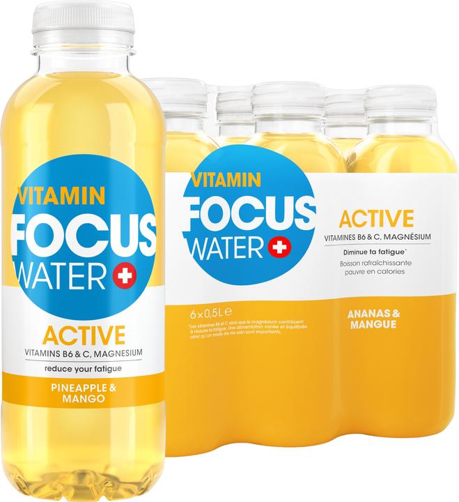 Produktbild Focuswater Active (Mango, 12x)
