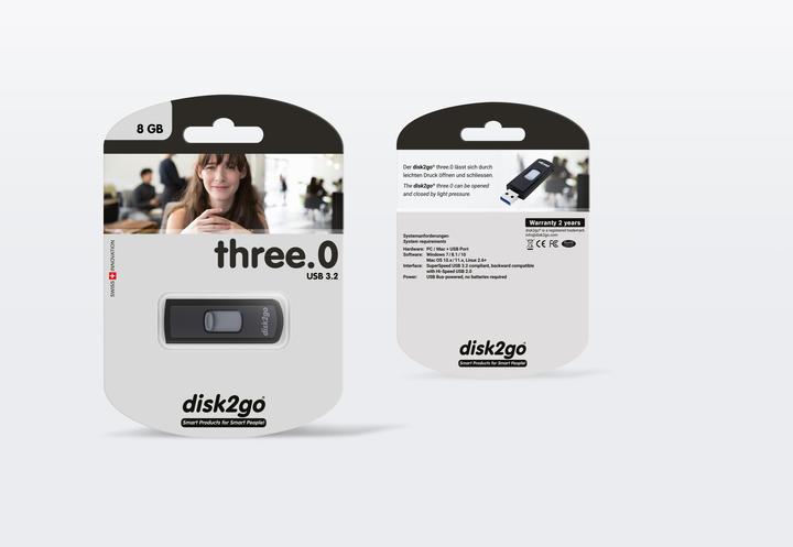 Image du produit Disk2go Trois.O (8 Go, USB-A)