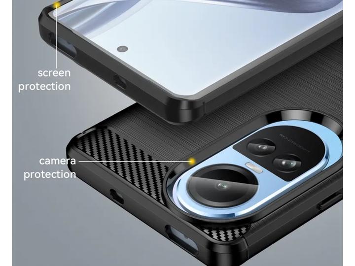 Immagine prodotto Screenguard Oppo Reno10 5G Scafo Carbonio Spazzolato Morbido TPU (OPPO Reno 10)