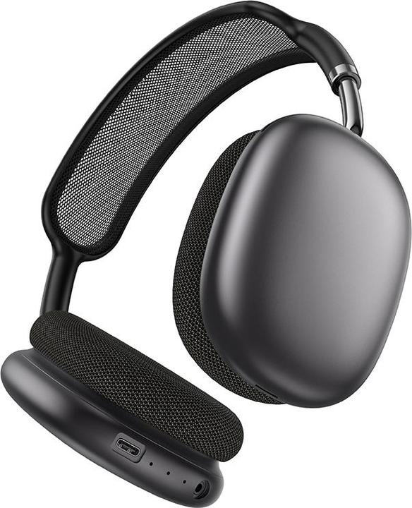 Immagine prodotto Borofone BO35 Niedliche Bluetooth-Over-Ear-Kopfhörer Dunkelgrau (45 h, Senza fili)