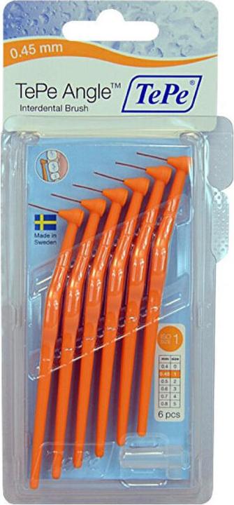 Actual product image TePe Interdental brushes Angle ISO 4 (6x, 0.70 mm)