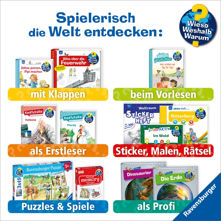 Actual product image Ravensburger Wieso? Weshalb? Warum?, Band 31: Experimentieren mit allen Sinnen (German, Angela Weinhold, 2025)