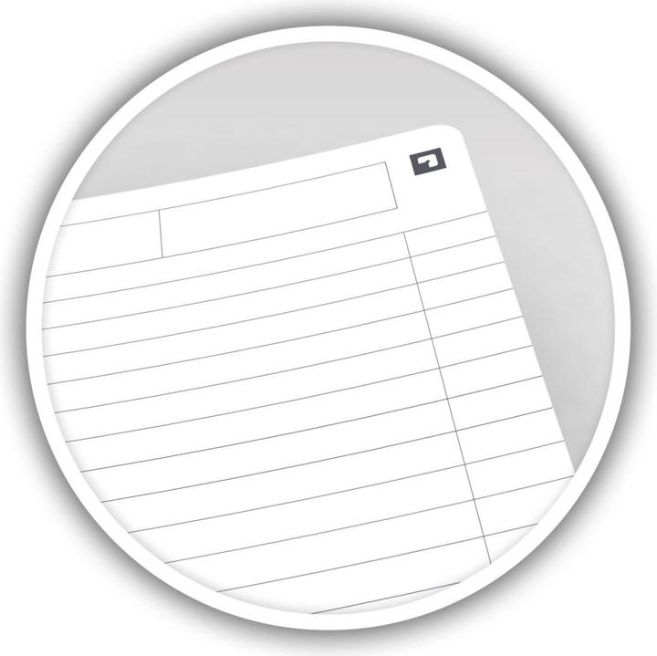 Actual product image Oxford College notepad Essentials (A5, Lined, Soft cover)
