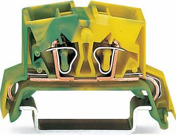 Actual product image Wago Protective conductor terminal 10 mm tension clamp Assignment: Terre Green-Yellow 264-737/999-950