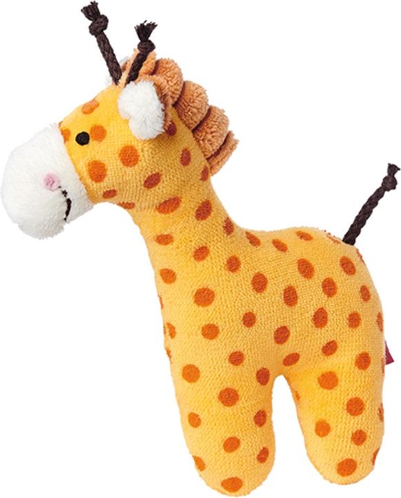 Sigikid Mini sonaglio giraffa, stelle rosse