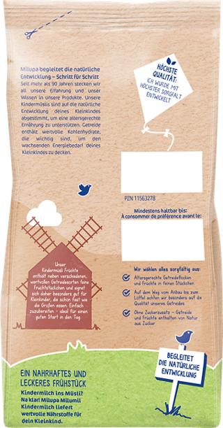 Actual product image Milupa Kids muesli fruits (400 g)