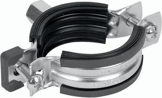 Actual product image Walraven Pipe Clamps KSB2 Two screws Ø88-91mm, galvanised, with Quicklock, combi-fixing