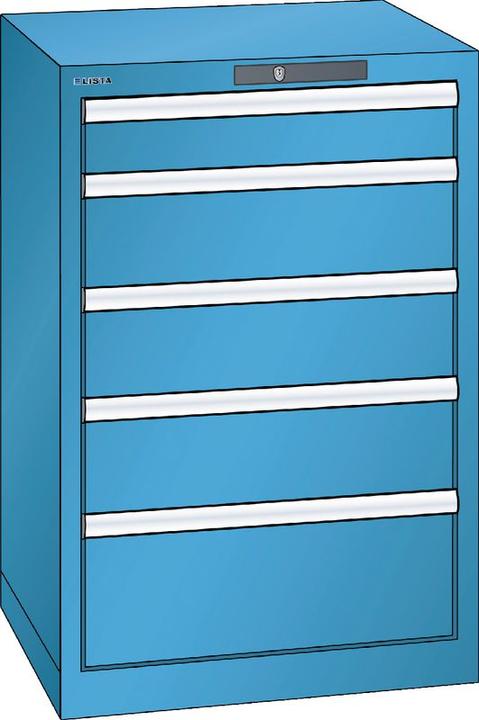 Produktbild Lista Schubladenschrank, 5 Schubladen (56.40 cm, 85 cm)