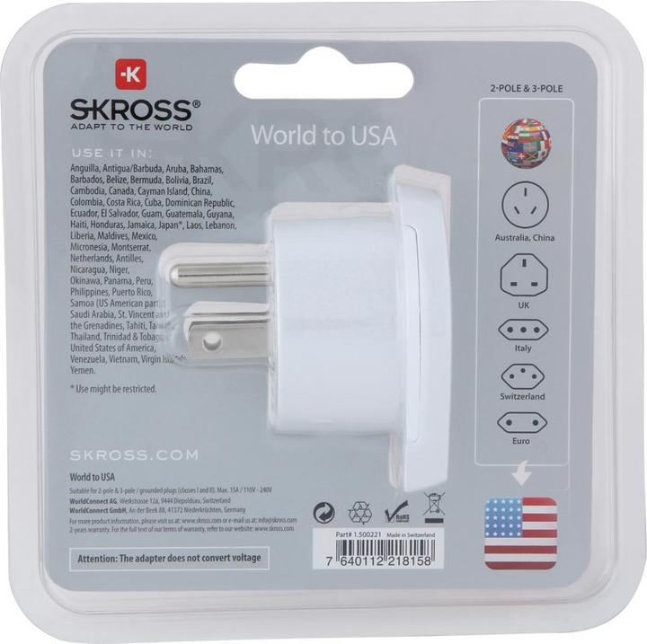 Immagine prodotto Skross World to USA