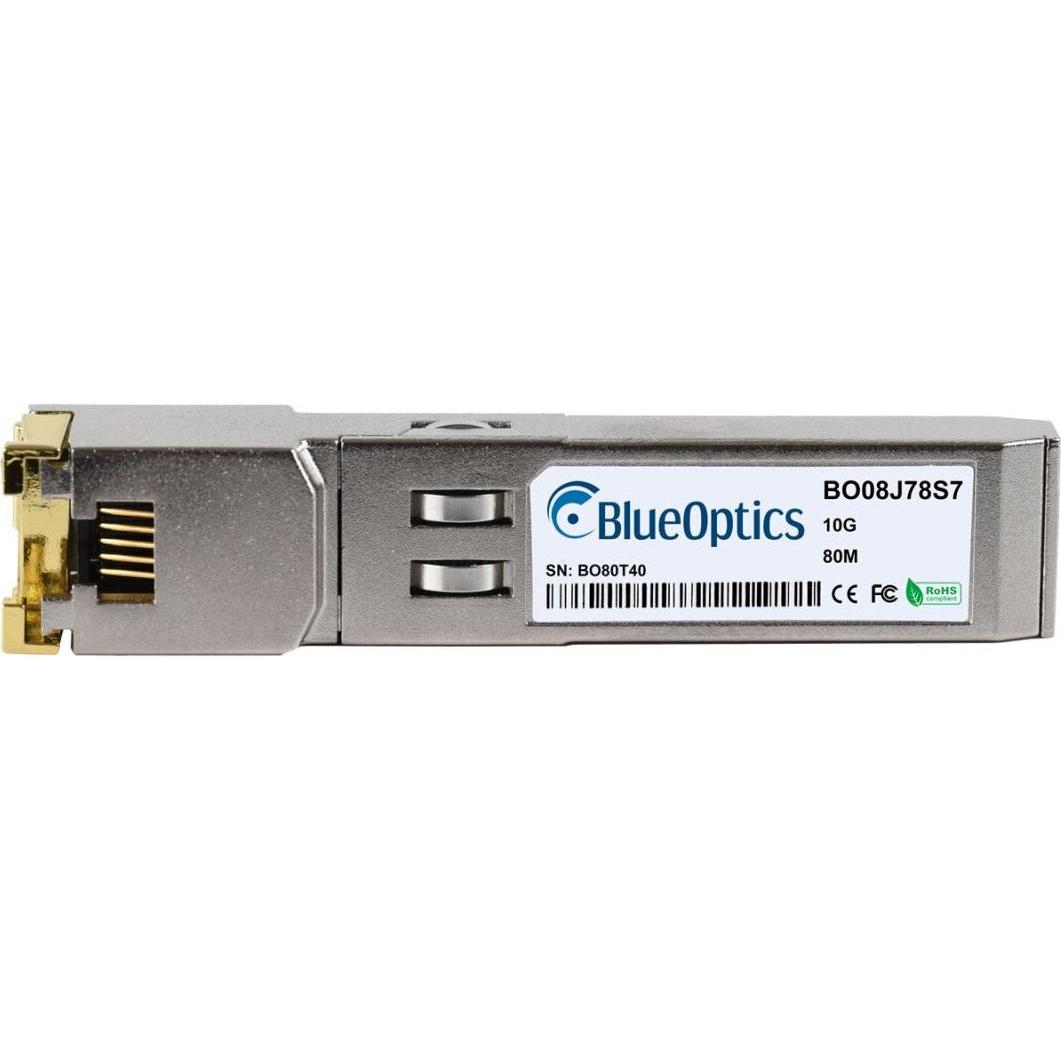 CBO Broadcom SFP-10G-RJ45-80M compatibile BlueOptics SFP+ BO08J78S7, Ricetrasmettitore, Argento